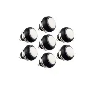20PCS NEW White 12mm Waterproof momentary Push button Switch Mini Round Switch