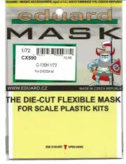 Eduard C-130H Hercules Masks for the Zvezda Kit in 1/72 CX 590 DO ST