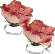 ULTECHNOVO 2Pcs Curtain Flower Clips Curtain Tiebacks for Decor Sturdy Buckles to Keep Curtains Tidy and Clean for All Curtain Types Design