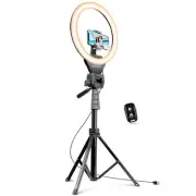 12-Inch Ring Light with 67-Inch Selfie Stick, Tripod and Phone Holder, Selfie Re