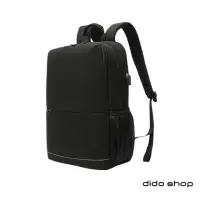 在飛比找momo購物網優惠-【Didoshop】15.6吋 外接USB簡約輕便筆電後背包