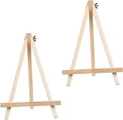MAGICLULU 2Pcs Mini Easel Tripod Painting Display Stand for Art Classes for Tabletop Use for Presentations and Crafting Supports Tiny Canvases and Pictures