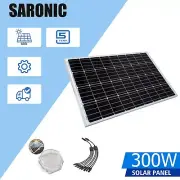 12V 300W Solar Panel Mono Caravan Camping Home Off-Grid Battery Charger 300 Watt