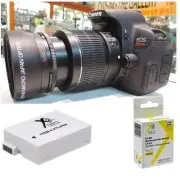 58MM 2x Telephoto Zoom Lens + LP-E8 BATTERY for Canon Rebel EOS T3 T3I USA SELL