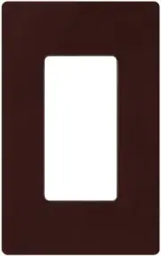 Lutron Claro Light Switch Cover Plate, 1 Gang Wallplate, for 1 Pack, Brown
