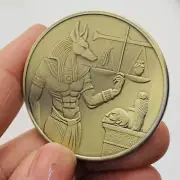 Mythology God of Death Egyptian Mummification Anubis Commemorative Coin