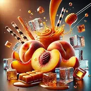 Peachy Caramel Twist - Peach Caramel Ice Flavor Concentrate - Vegan - Sasami - 100ml