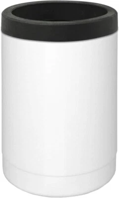 True North Insulated Can Cooler, Fits All 12 oz Cans and Bottles, Beach White