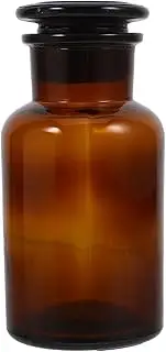 NOLITOY Reagent Bottle Shots Bottles Dropper Bottles Jar Aroma Jar Narrow Water Bottle Science Beakers Mini Hot Sauce Bottles Amber Vase Brown Glass