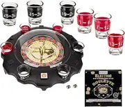 Out of the blue Roulette Electronic Drinking Game with 6 Shot Glasses Plastic Multi-Coloured Diameter Approx. 26.5 cm 6