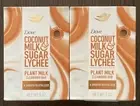 2 Pack Dove Coconut Milk & Sugar Lychee Cleansing Bar Soap - Plant Based Milk