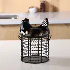 Egg Storage Holder Sturdy Space-saving Iron Egg Storage Container Portable