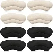 Dr. Foot's Heel Grips for Men and Women, Self-Adhesive Heel Cushion Inserts Prevent Heel Slipping, Rubbing, Blisters, Foot Pain, and Improve Shoe Fit (Black)