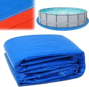 Round Swimming Pool Liner Pad, Heavy-Duty 21FT Anti-Tear Pool Ground Cloth Tarp for Pool Bottom Protector, Prevents Punctures Under Pool Floor Mat Pool Underlayment Pads for Above Ground Pool
