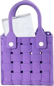 [Générique] Beach Tote, Beach Bag for Women | Waterproof Storage Basket with Holes,Portable Storage Basket with Handle, Shower Tote for Bathroom, College Dorm
