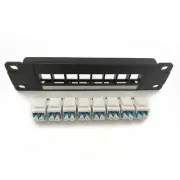 8-Port Unshielded Patch Panel Rackmount 8 x Gigabit RJ-45 Ethernet Ports