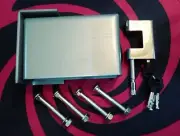Weld-on or Bolt-on Lock Box and High Security Lock Combo for Containers