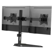 Dual Monitor Stand for Desk, Free Standing Monitor Stands for 2 Screens up to