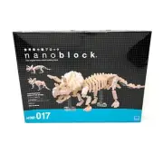 Nanoblock Triceratops Skeleton Micro-Mini Building Blocks 700Pcs 12yrs+ New