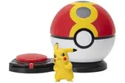 Pokemon Surprise Attack Game, Featuring Pikachu and Bulbasaur - 2 Surprise Attack Balls - 6 Attack Disks - Toys for Kids and Pokmon Fans