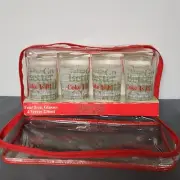 Vintage Green Go Better Coca Cola 8oz Glasses Set Of 4