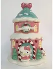 Hello Kitty Cinnamoroll Blue Sky Christmas Ceramic Pastel Snowy Cookie Jar House