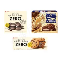 在飛比找蝦皮購物優惠-單入 韓國 LOTTE 樂天 ZERO 巧克力麻糬軟餅乾 曲