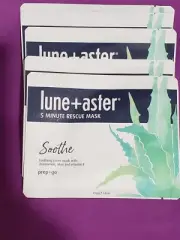 Lune + Aster 5 Minute Rescue Mask Soothe 0.8oz Lot of 5 nwob