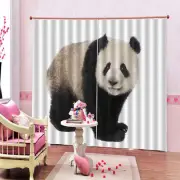 Llovely Giant Panda 3D Curtain Blockout Photo Printing Curtains Drape Fabric