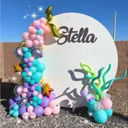 101PCS Mermaid Tail Arch Balloon Set Party Supplies Garland Birthday Decoration