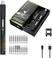 JAKEMY 3 Gear Adjustable Torque Cordless Electric Screwdriver Set with Magnetic Precision Bits, LED Light, USB Rechargeable, Portable Laptop Repair Tool Kit