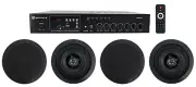 Home Audio Receiver+(4) 5.25" Black Ceiling Speakers For Bedroom/Living Room