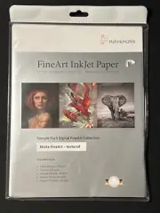 Hahnemuhle Matt Fine Art Inkjet Paper Sample Pack 8.5 x 11 Inch 10 Sheets