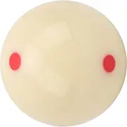 Billiard Training Ball, Resin Material Smooth High Hardness Dot‑Spot Ball, for Home Billiard Training(Red dot)