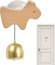 Suction Door Chime - Dog Shape, Bird Entry Door | Handmade Cat Whale Sabell, Decorative Wind Chime for Business Entrance,