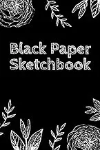 Black Paper Sketchbook: Black Page Notebook Small | A5 with 120 Pages | Black Sketchbook for Gel Ink Pens | Reverse Color Journal