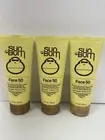 3 X Sun Bum Face 50 -Sunscreen Face Lotion BS SPF 50 - 3oz EA. Exp 04/2024
