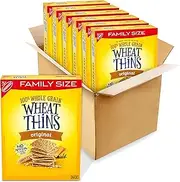 Wheat Thins Original Snacks, Whole Grain Wheat Crackers, Bulk Snack Crackers, Family Size, 6-14 oz Boxes