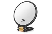 30x Magnifying Mirror with Light,Large 6" Rechargeable Magnifying Makeup Mirror,Travel Mirror with Stand,Magnifying Makeup Mirror 30X Magnification