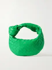 [Bottega Veneta] Bottega Veneta - Jodie Mini Knotted Intrecciato Leather Tote - Green - One size One size Green