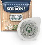 Caffè Borbone ESE 44mm 150 Coffee Pods – Miscela Blu, Blue Blend – Easy Serve Espresso – Compostable – Intensity 8.5/10, Strong and Sweet – Made in Italy