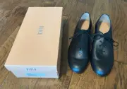 Bloch Jazztime Black Leather Oxford Character Shoes Men’s Sz. 9.5 9 1/2