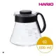 HARIO V60經典系列 02黑色60咖啡分享壺600ml XVD-60B-EX