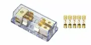 40 Amp 4-Gauge In 2 8-Gauge Out AGU Fuse Distribution Block Dual Holder