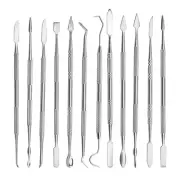 12X Clay Sculpting Set Wax Carving Tool Stainless Steel Polymer Pottery Modeling