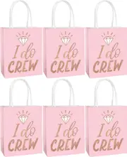 Hens Night Favours I Do Crew Bags x 6 Bridal Party Gifts Presents Mini Packs