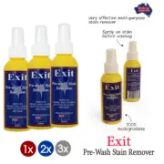 1x / 2x / 3x Stain Remover Pre Wash Spray Exit Multi-Purpose Soap 125ml