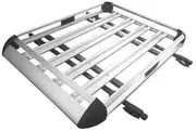 140 * 100 Silver Double Car Roof Rack Aluminium Alloy SUV4x4 Basket Cargo Luggage Carrier