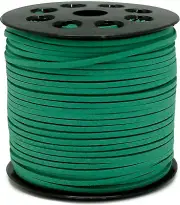 FQTANJU 100 Yards Suede Cord, 2.65mm Flat Faux Leather Cord with Select Color