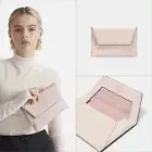 MIMCO Drift Medium Envelope Pouch Clutch Blush Light Gold NWT Dustbag
